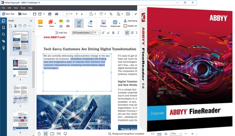 abbyy finereader for scansnap 5.0