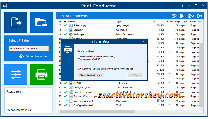 Print Conductor Serial Number